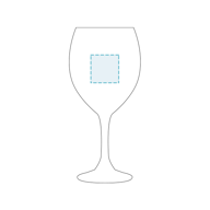 Glass wine glass - Tori Titanium